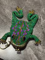 Beaded Frog Coin Pouch & Keychain