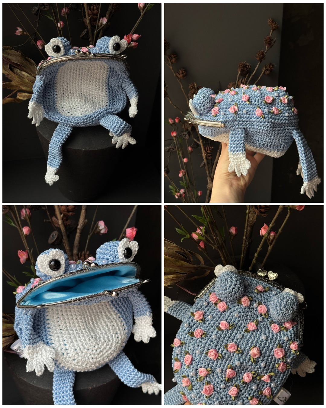 Rose Frog Bag