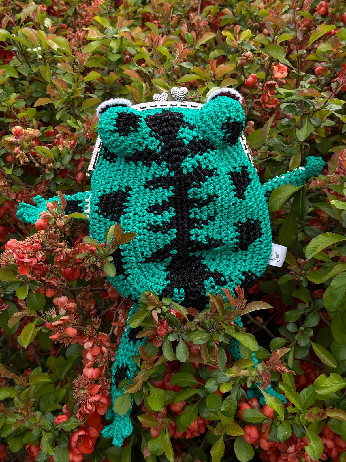 Goblincore Green Frog Bag – Crochet Frog Purse & Crossbody
