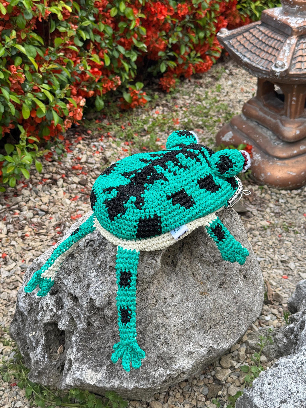 Goblincore Green Frog Bag – Crochet Frog Purse & Crossbody