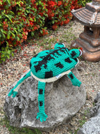 Goblincore Green Frog Bag – Crochet Frog Purse & Crossbody