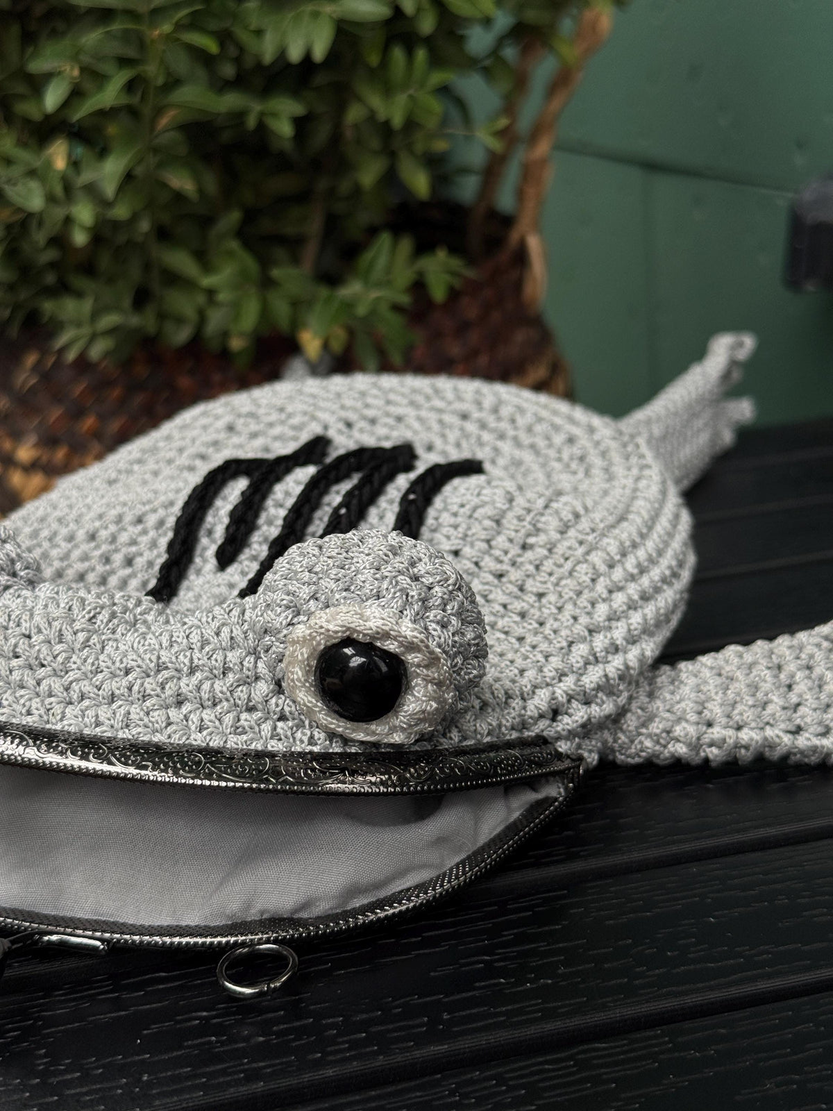Ghost of Frog - Handmade Crochet Frog Bag, Toad Purse, Unique Amphibian Aesthetic Accessory