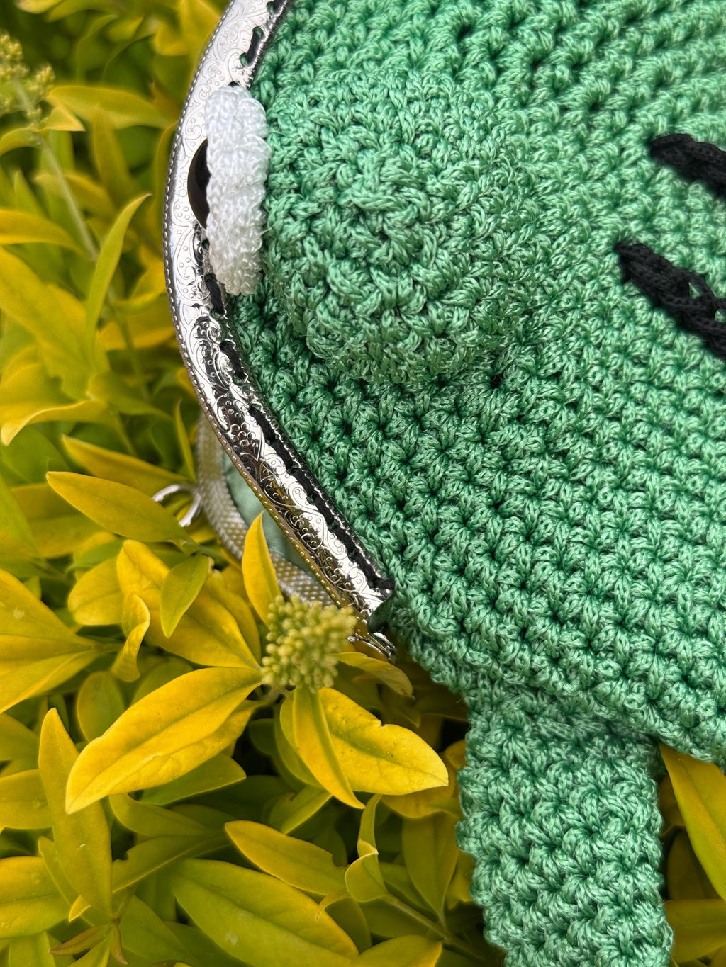Realistic Green Crochet Frog Bag - Handmade Nature-Inspired Design