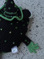Green Сrochet Witch Frog Purse
