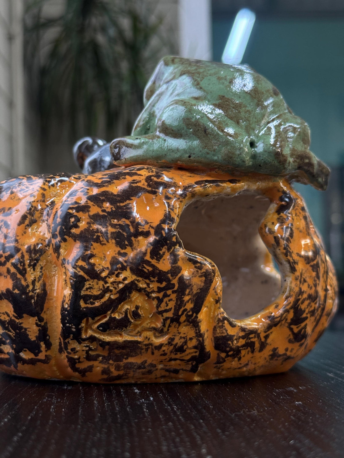 Ceramic Frog Candle Holder, Frog Lantern, Tea Light Holder, Handmade Frog Sculpture, Unique Frog Decor