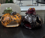 Ceramic Frog Candle Holder, Frog Lantern, Tea Light Holder, Handmade Frog Sculpture, Unique Frog Decor