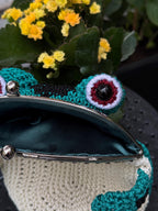 Goblincore Green Frog Bag – Crochet Frog Purse & Crossbody