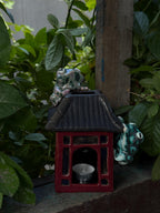 Ceramic Frog Oil Burner, Frog House Lamp, Aromatherapy Decor, Handmade Ceramic Frog House, Cottagecore Gift, Frog Lover Gift