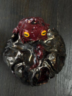 Ceramic Frog Candle Holder, Frog Lantern, Tea Light Holder, Handmade Frog Sculpture, Unique Frog Decor