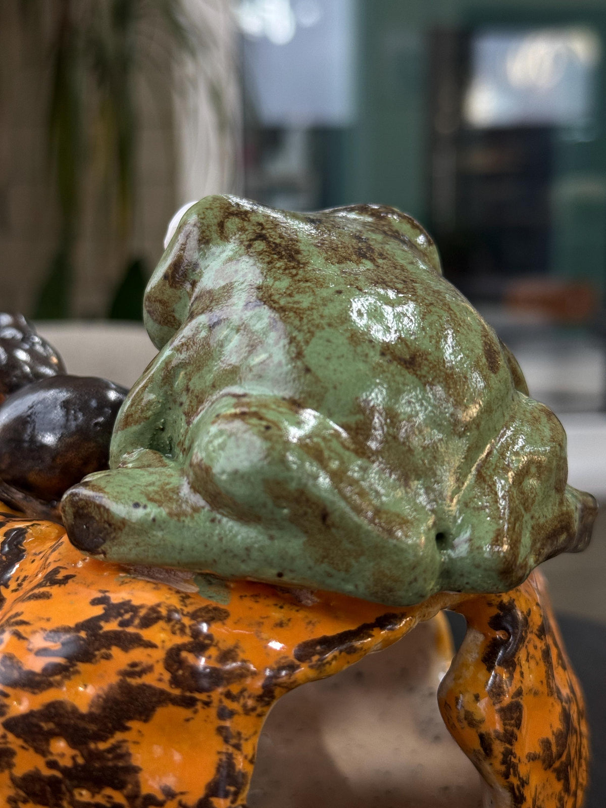 Ceramic Frog Candle Holder, Frog Lantern, Tea Light Holder, Handmade Frog Sculpture, Unique Frog Decor