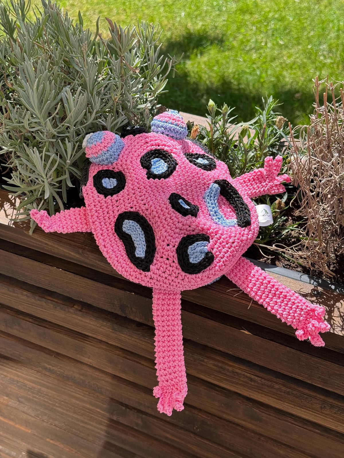 Pink Crochet Frog Bag – Handmade Leopard Frog Purse, Kawaii Frog Handbag, Cute frog Gift