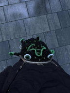 Green Сrochet Witch Frog Purse