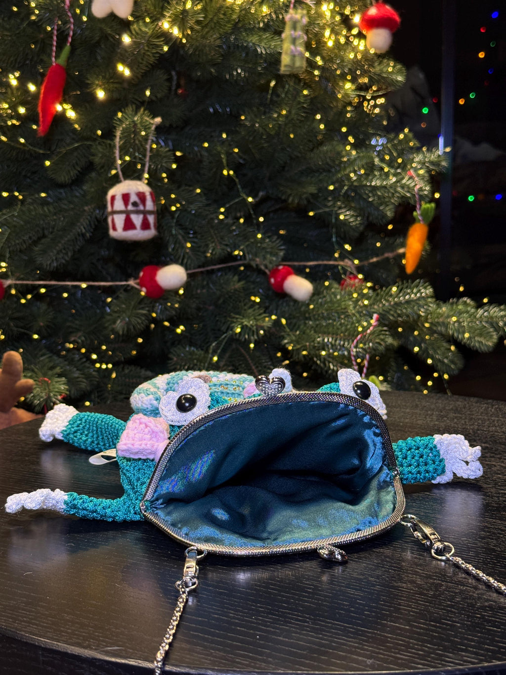 Frog Purse – Handmade Crochet Crossbody Bag, Unique Cute Accessory
