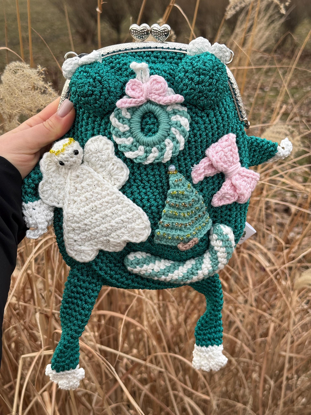 Frog Purse – Handmade Crochet Crossbody Bag, Unique Cute Accessory
