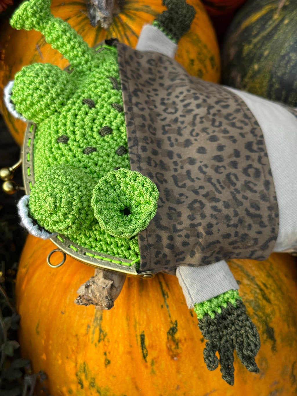 Crochet Frog Bag with Swamp Vibes – Handmade Frog Purse