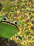 Crochet Frog Bag with Swamp Vibes – Handmade Frog Purse