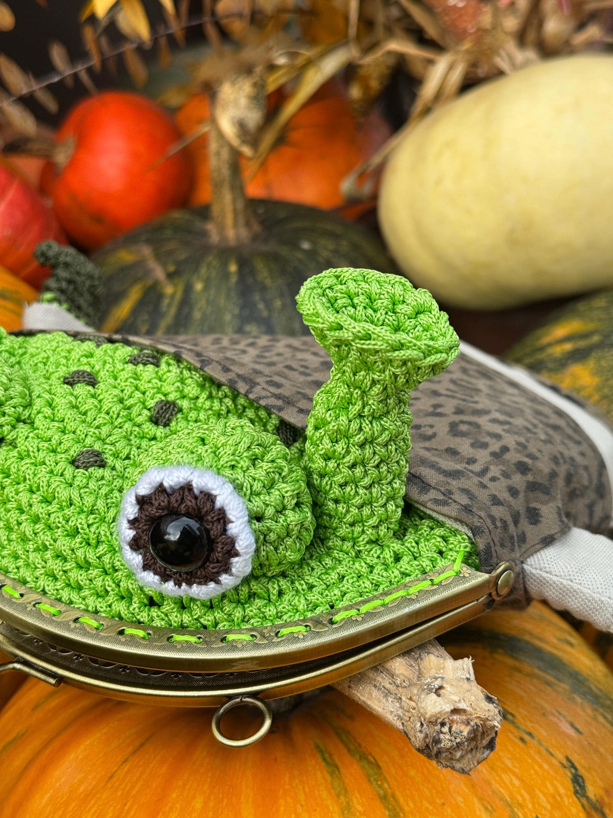Crochet Frog Bag with Swamp Vibes – Handmade Frog Purse