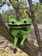 Crochet Frog Bag with Swamp Vibes – Handmade Frog Purse