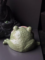 Ceramic Frog Sculpture Bowl, Frog Decor, Handmade Pottery Frog, Frog Lover Gift, Whimsical Home Decor