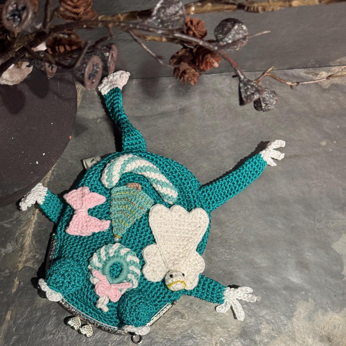 Frog Purse – Handmade Crochet Crossbody Bag, Unique Cute Accessory