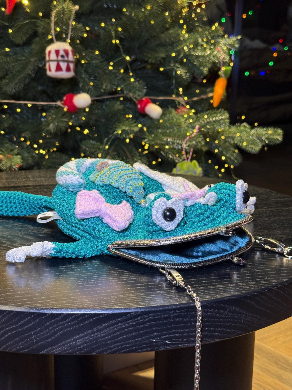 Frog Purse – Handmade Crochet Crossbody Bag, Unique Cute Accessory