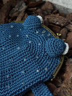 Crochet Frog Bag – Handmade Kawaii Frog Purse – Beaded Crossbody Bag – Czech Glass Beads