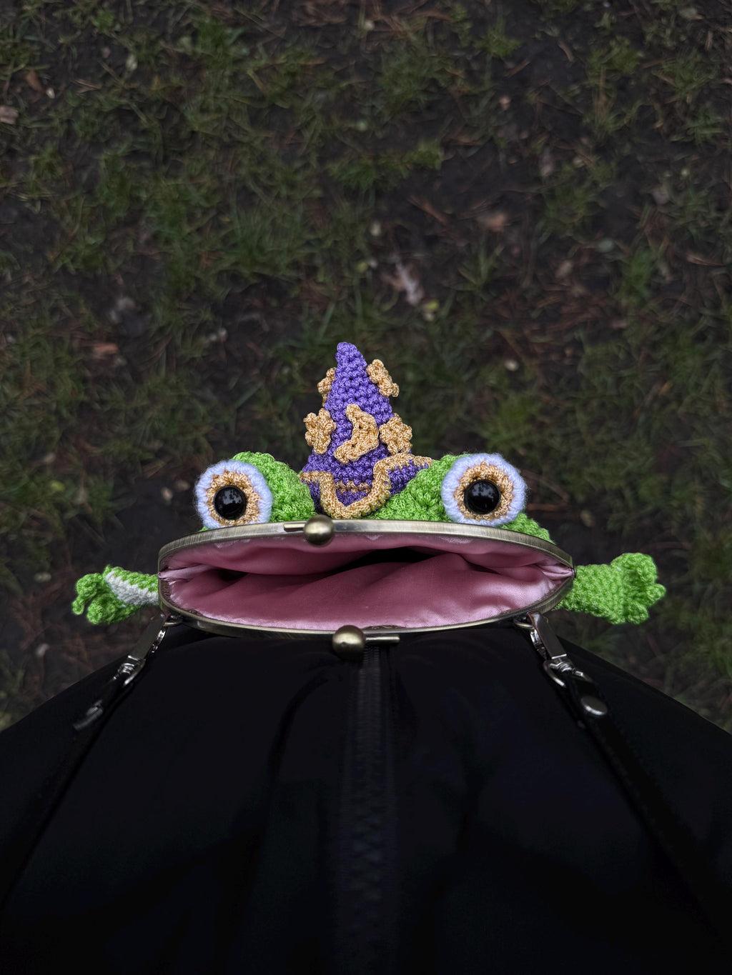 Frog Witch Purse – Handmade Shoulder & Crossbody Purse