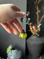 Handmade Beaded Frog Keychain, Cute Frog Charm, Frog Keyring, Gift for Frog Lovers