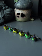 Handmade Beaded Frog Keychain, Cute Frog Charm, Frog Keyring, Gift for Frog Lovers