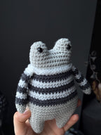 Crochet Frog Plush – Handmade Frog Toy, Soft Amigurumi Frog, Cute Frog Doll, Cozy Frog Decor