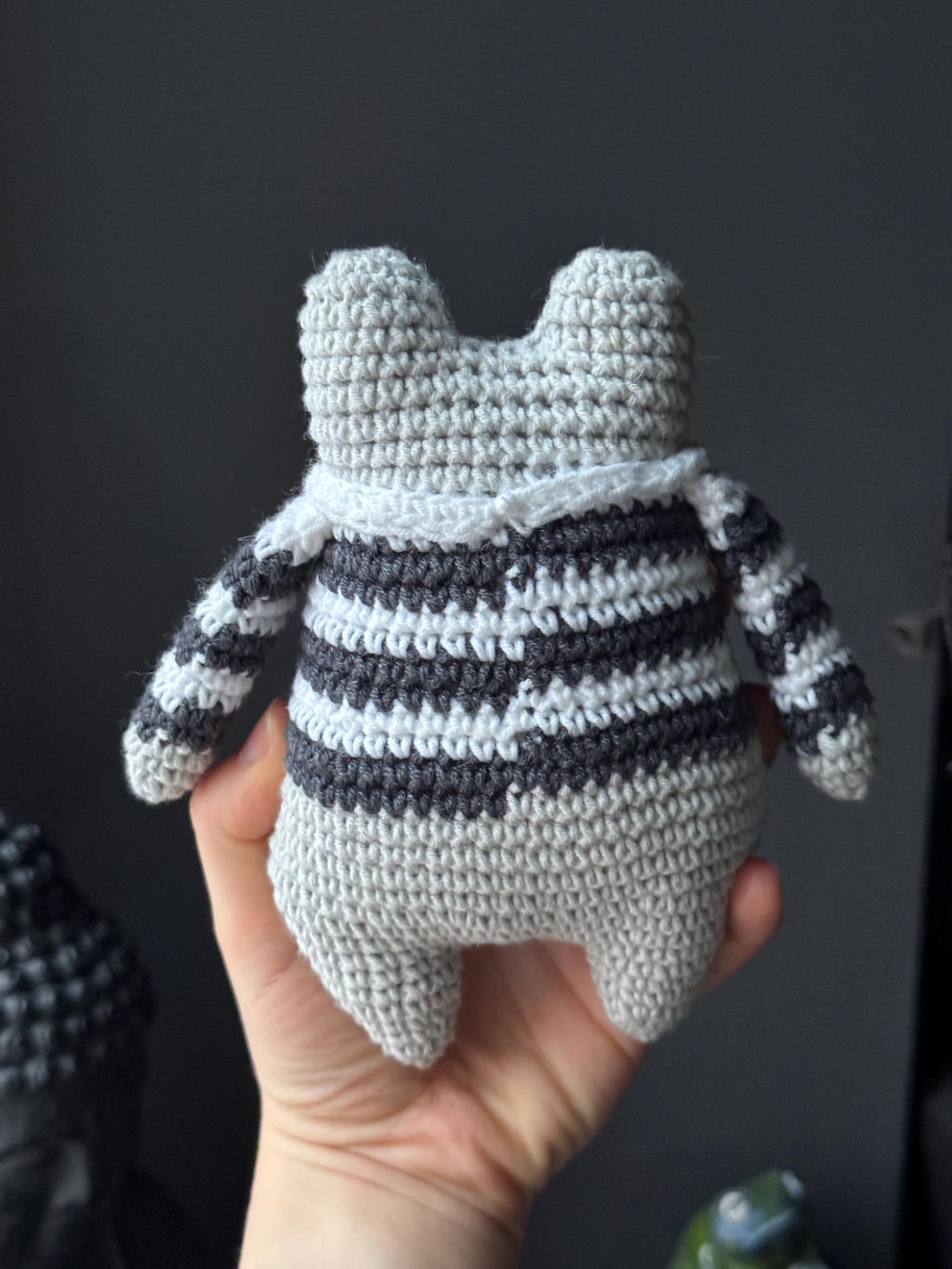 Crochet Frog Plush – Handmade Frog Toy, Soft Amigurumi Frog, Cute Frog Doll, Cozy Frog Decor