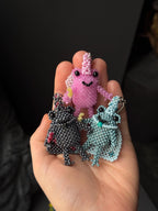 Handmade Beaded Frog Wizard Keychain, Cute Frog Charm, Frog Keyring, Gift for Frog Lovers