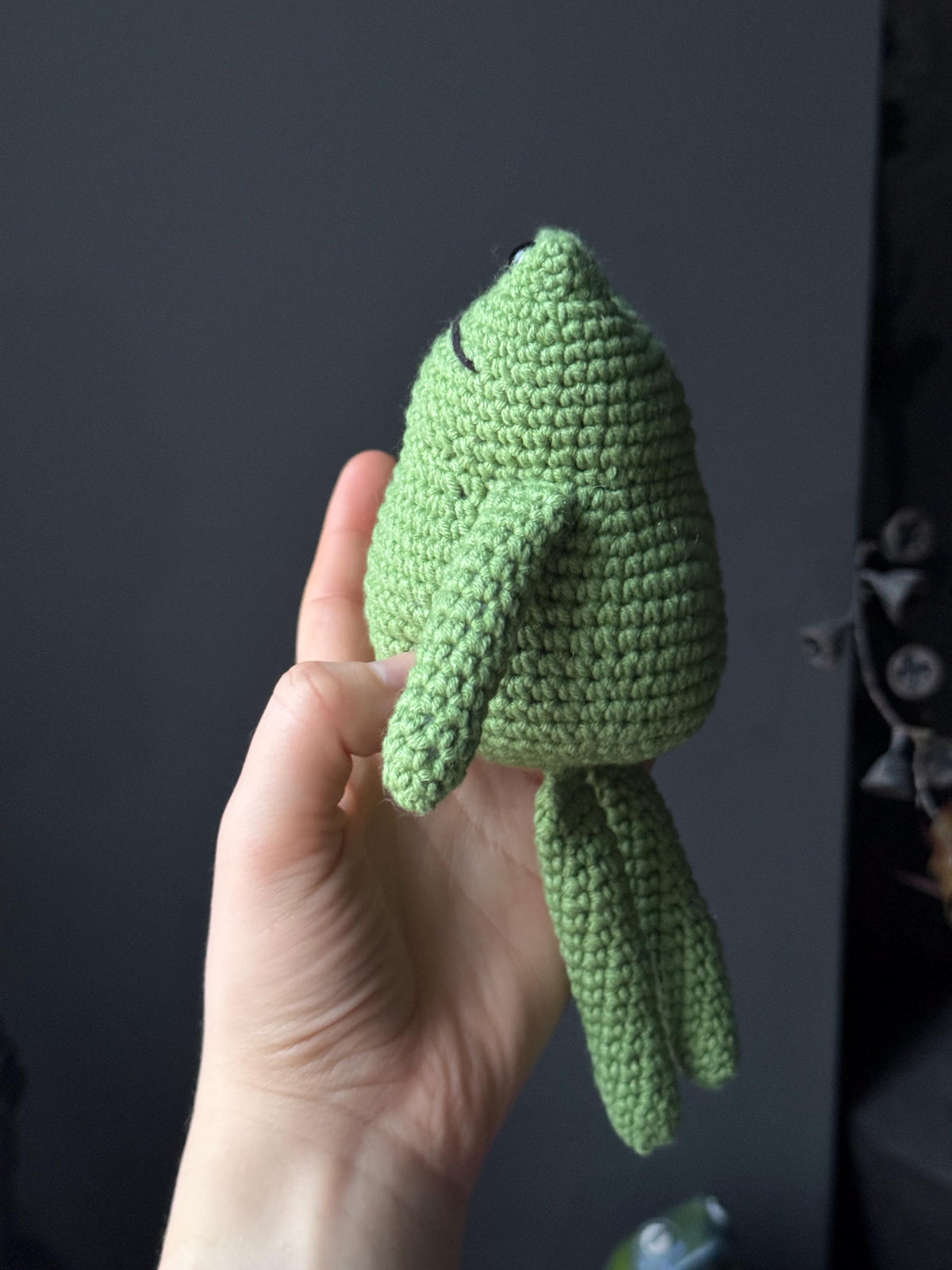 Crochet Frog Plush – Handmade Frog Toy, Soft Amigurumi Frog, Cute Frog Doll, Cozy Frog Decor