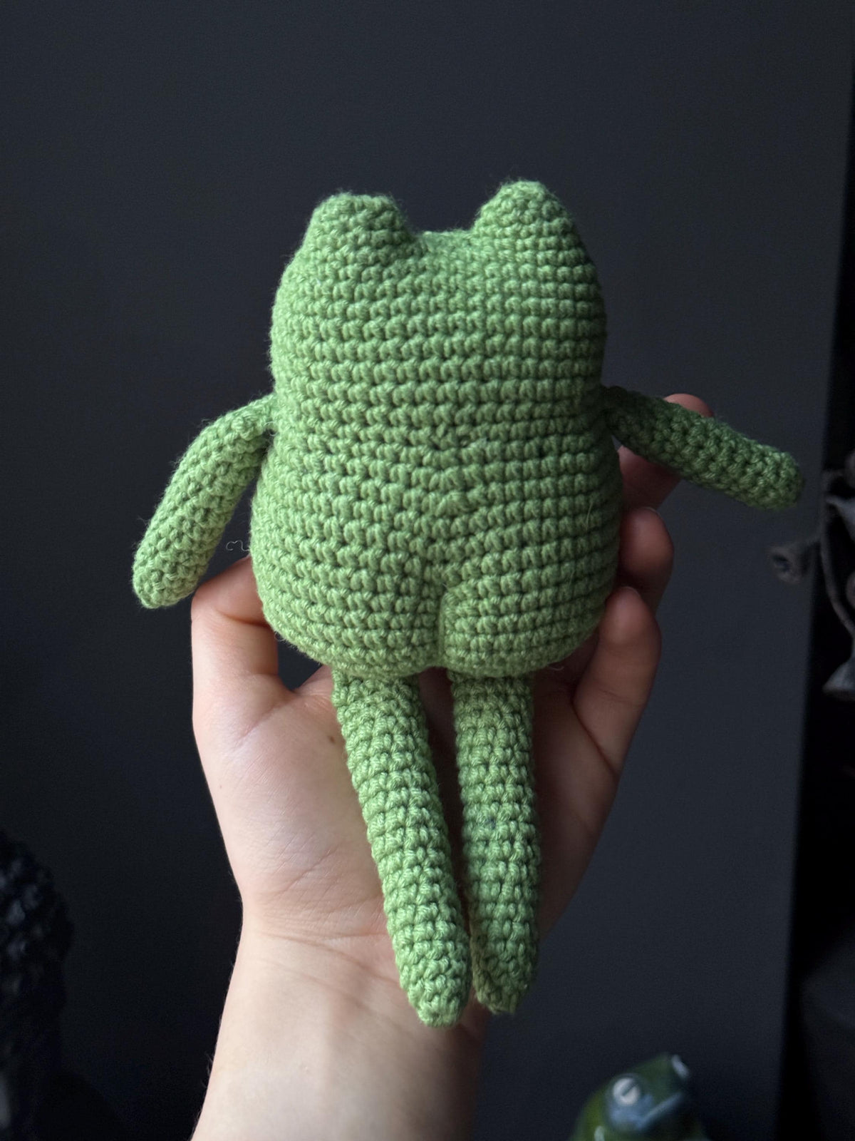 Crochet Frog Plush – Handmade Frog Toy, Soft Amigurumi Frog, Cute Frog Doll, Cozy Frog Decor