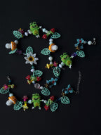 Forest Frog Jewelry Set – Handmade Beaded Necklace & Bracelet, Goblincore Fairycore Gift