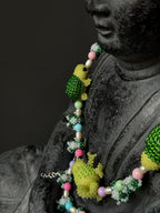 Forest Creature Jewelry Set – Handmade Beaded Necklace & Bracelet, Frog Turtle Chameleon Gift