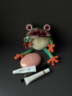 Tree Frog Wallet — Crocheted Tree Frog Purse for Cards, Cash & Makeup Essentials