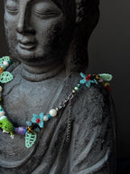 Forest Frog Jewelry Set – Handmade Beaded Necklace & Bracelet, Goblincore Fairycore Gift