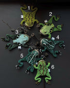 Beaded Frog Keychain. Handmade Frog Charm. Lucky Frog Gift