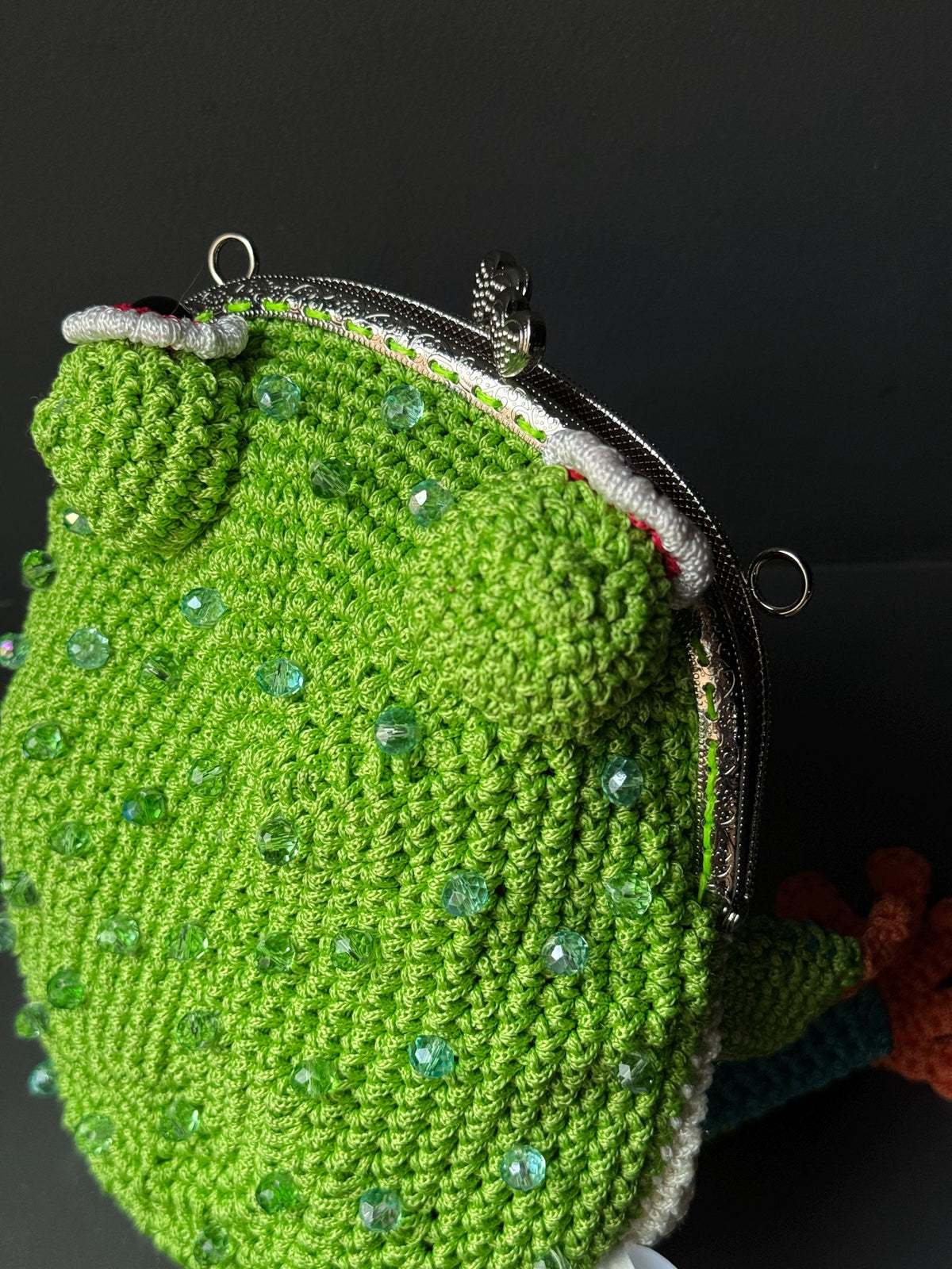 Tree Frog Crochet Bag – Handmade Shoulder & Crossbody Bag