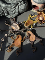 Beaded Frog Keychain. Handmade Frog Charm. Lucky Frog Gift