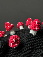 Forest Frog Bag — Goblincore Crochet Toad Purse with Mushrooms — Cottagecore Crossbody — Handmade Kaeru Frog Bag