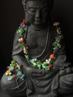 Forest Frog Jewelry Set – Handmade Beaded Necklace & Bracelet, Goblincore Fairycore Gift