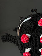 Forest Frog Bag — Goblincore Crochet Toad Purse with Mushrooms — Cottagecore Crossbody — Handmade Kaeru Frog Bag