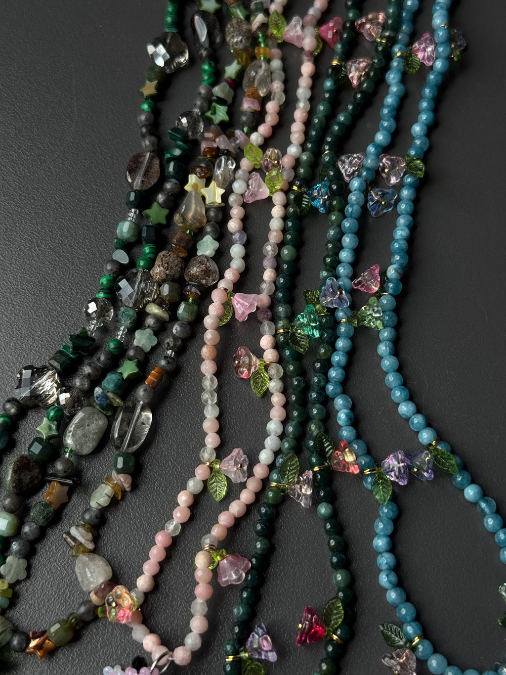 Beaded Necklace with Frog Charm – Forest Aesthetic Jewelry, Nature Inspired Necklace