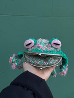 Frog Wallet — Crocheted Frog Purse for Cards, Cash & Makeup Essentials