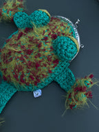 Frog Wallet — Crocheted Frog Purse for Cards, Cash & Makeup Essentials