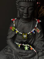 Frog Jewelry Set – Beaded Frog Necklace & Bracelet, Goblincore Fairycore