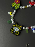 Frog Jewelry Set – Beaded Frog Necklace & Bracelet, Goblincore Fairycore