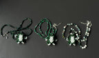 Beaded Necklace with Frog Charm – Forest Aesthetic Jewelry, Nature Inspired Necklace